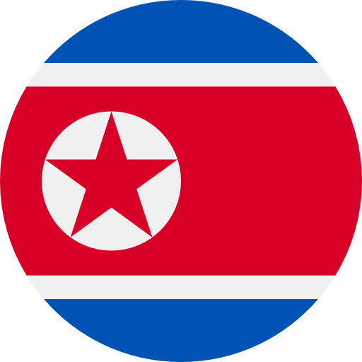 north korea - Lista över alla länder i Asien